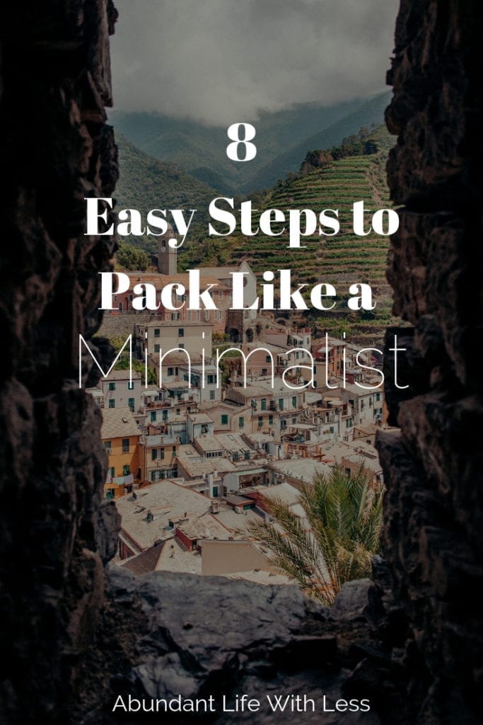 pack like a minimalist