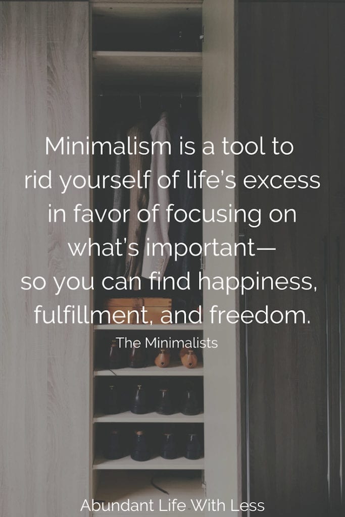 what is a minimalist